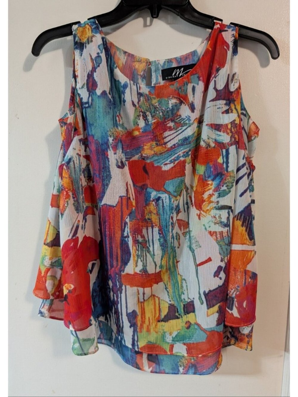 Multicolor Abstract Print Sleeveless Camisole